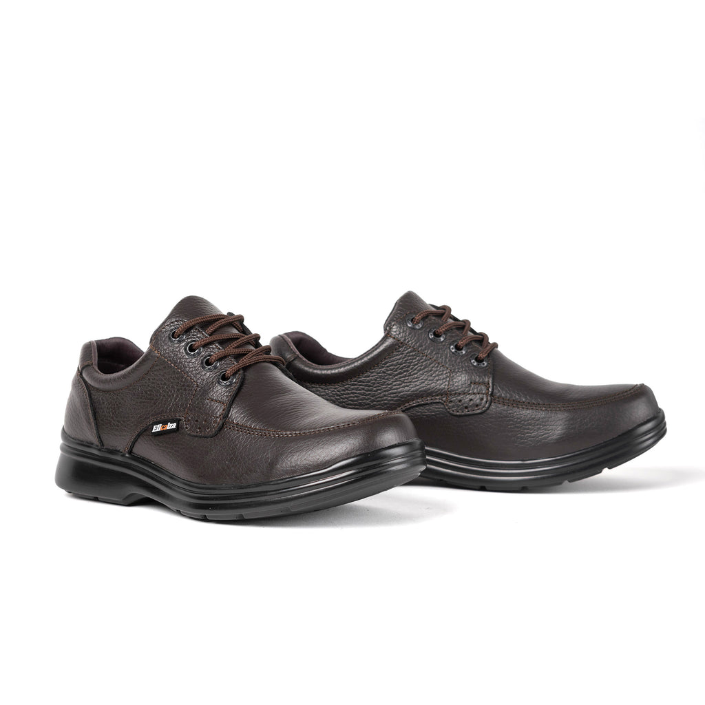Zapatos confort clásico café